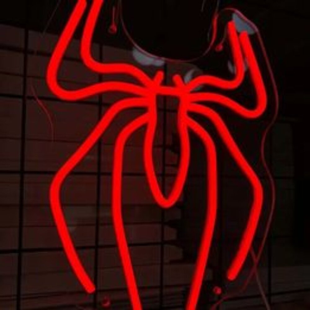 RED SPIDER NEON LED SIGN